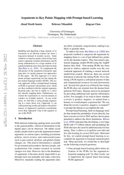 Arguments to Key Points Mapping with Prompt-based Learning