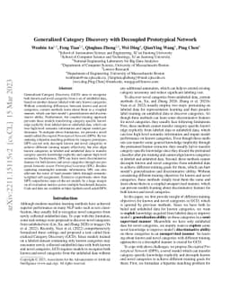 Generalized Category Discovery with Decoupled Prototypical Network