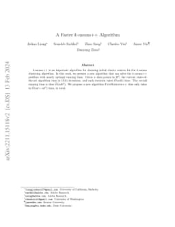 A Faster $k$-means++ Algorithm