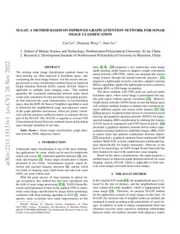 SI-GAT: A method based on improved Graph Attention Network for sonar
  image classification