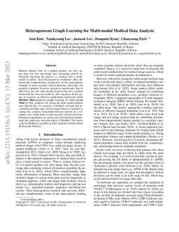 Heterogeneous Graph Learning for Multi-modal Medical Data Analysis
