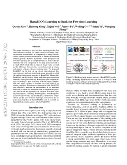 RankDNN: Learning to Rank for Few-shot Learning
