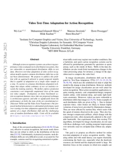 Video Test-Time Adaptation for Action Recognition