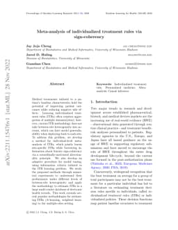 Meta-analysis of individualized treatment rules via sign-coherency