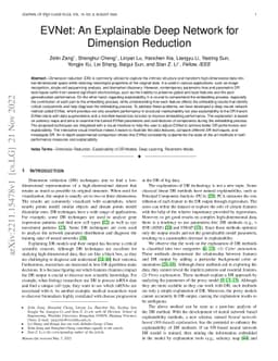EVNet: An Explainable Deep Network for Dimension Reduction