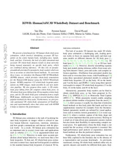H3WB: Human3.6M 3D WholeBody Dataset and Benchmark