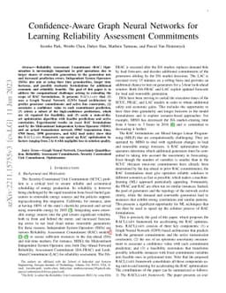 Confidence-Aware Graph Neural Networks for Learning Reliability
  Assessment Commitments