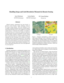 Handling Image and Label Resolution Mismatch in Remote Sensing