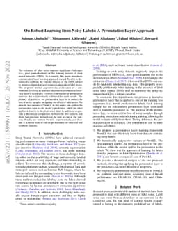 On Robust Learning from Noisy Labels: A Permutation Layer Approach