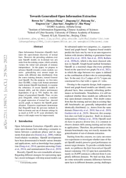 Towards Generalized Open Information Extraction