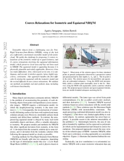Convex Relaxations for Isometric and Equiareal NRSfM
