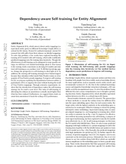 Dependency-aware Self-training for Entity Alignment