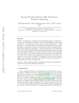 Encoder-Decoder Model for Suffix Prediction in Predictive Monitoring