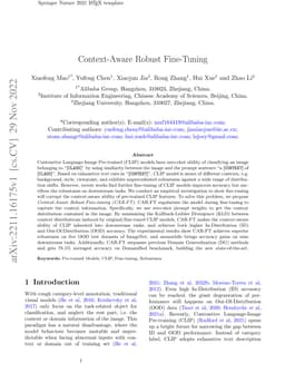 Context-Aware Robust Fine-Tuning