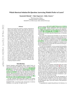 Which Shortcut Solution Do Question Answering Models Prefer to Learn?