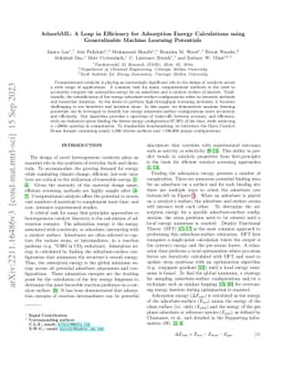 AdsorbML: A Leap in Efficiency for Adsorption Energy Calculations using
  Generalizable Machine Learning Potentials