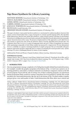 Top-Down Synthesis for Library Learning