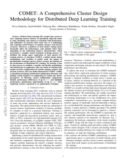 COMET: A Comprehensive Cluster Design Methodology for Distributed Deep
  Learning Training