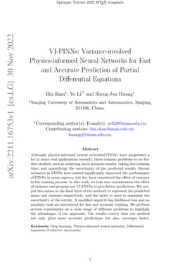 VI-PINNs: Variance-involved Physics-informed Neural Networks for Fast
  and Accurate Prediction of Partial Differential Equations