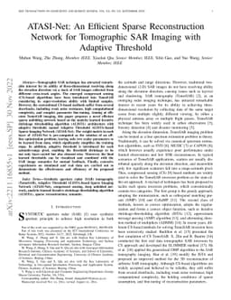 ATASI-Net: An Efficient Sparse Reconstruction Network for Tomographic
  SAR Imaging with Adaptive Threshold