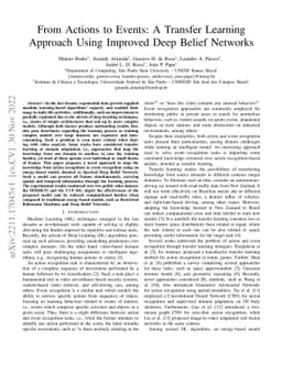 From Actions to Events: A Transfer Learning Approach Using Improved Deep
  Belief Networks