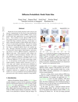 Diffusion Probabilistic Model Made Slim
