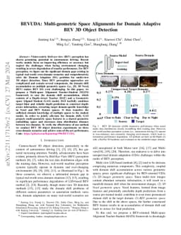 BEVUDA: Multi-geometric Space Alignments for Domain Adaptive BEV 3D
  Object Detection