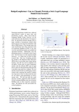 BudgetLongformer: Can we Cheaply Pretrain a SotA Legal Language Model
  From Scratch?