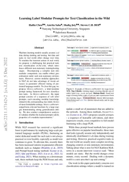 Learning Label Modular Prompts for Text Classification in the Wild