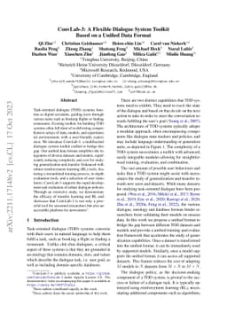 ConvLab-3: A Flexible Dialogue System Toolkit Based on a Unified Data
  Format
