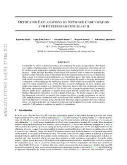 Optimizing Explanations by Network Canonization and Hyperparameter
  Search