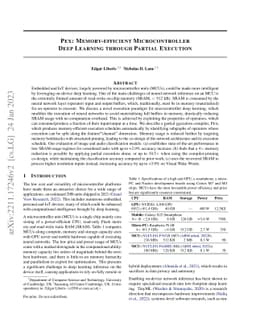 Pex: Memory-efficient Microcontroller Deep Learning through Partial
  Execution