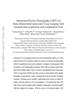 Attentional Ptycho-Tomography (APT) for three-dimensional nanoscale
  X-ray imaging with minimal data acquisition and computation time