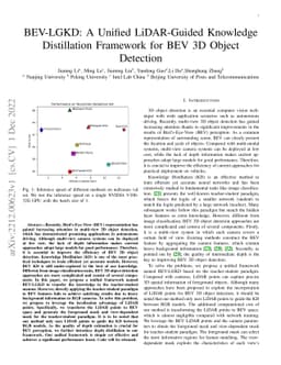 BEV-LGKD: A Unified LiDAR-Guided Knowledge Distillation Framework for
  BEV 3D Object Detection