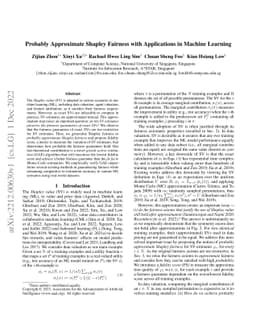 Probably Approximate Shapley Fairness with Applications in Machine
  Learning