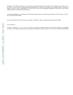 Single-shot Foothold Selection and Constraint Evaluation for Quadruped
  Locomotion