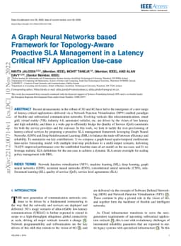 A Graph Neural Networks based Framework for Topology-Aware Proactive SLA
  Management in a Latency Critical NFV Application Use-case