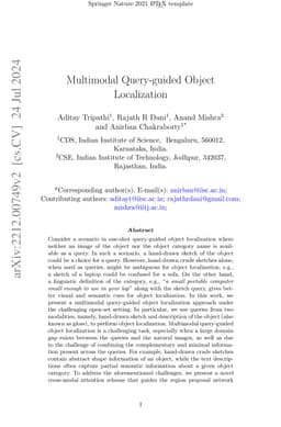 Multimodal Query-guided Object Localization