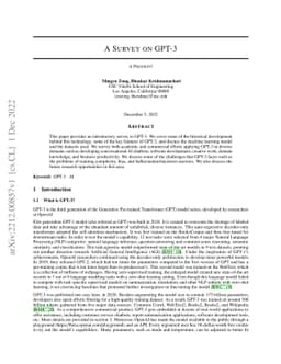 a survey on GPT-3