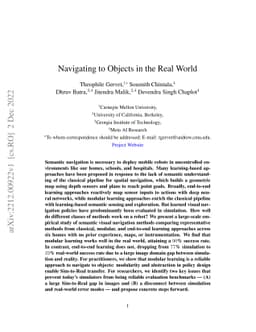 Navigating to Objects in the Real World