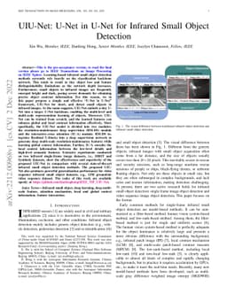 UIU-Net: U-Net in U-Net for Infrared Small Object Detection