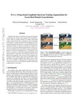 PASTA: Proportional Amplitude Spectrum Training Augmentation for
  Syn-to-Real Domain Generalization