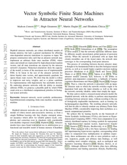 Vector Symbolic Finite State Machines in Attractor Neural Networks