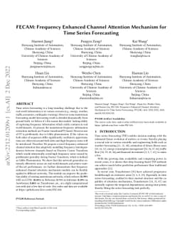 FECAM: Frequency Enhanced Channel Attention Mechanism for Time Series
  Forecasting
