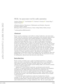 NEAL: An open-source tool for audio annotation