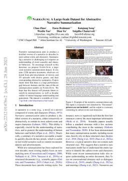 NarraSum: A Large-Scale Dataset for Abstractive Narrative Summarization