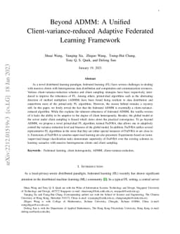 Beyond ADMM: A Unified Client-variance-reduced Adaptive Federated
  Learning Framework