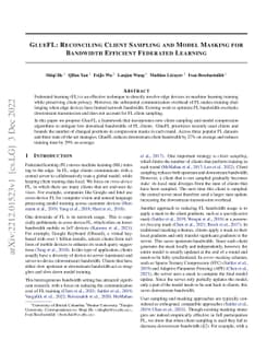GlueFL: Reconciling Client Sampling and Model Masking for Bandwidth
  Efficient Federated Learning