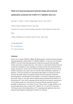 Multi-view deep learning based molecule design and structural
  optimization accelerates the SARS-CoV-2 inhibitor discovery