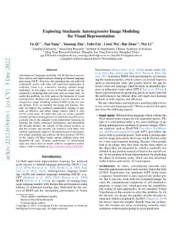 Exploring Stochastic Autoregressive Image Modeling for Visual
  Representation
